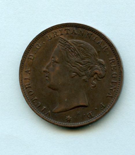 Jersey  1/26th of a Shilling Coin Dated 1877