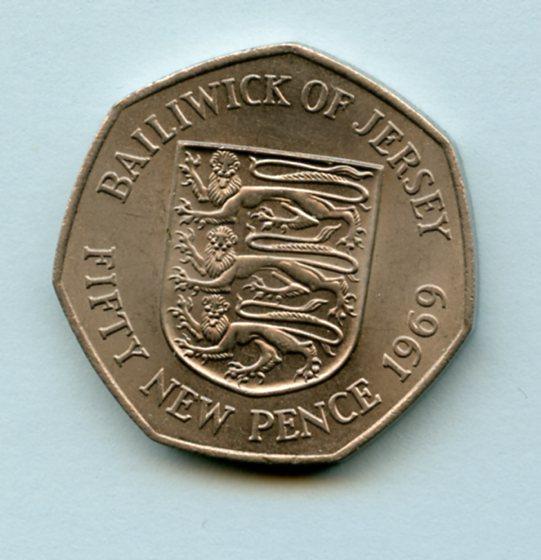 Jersey  Fifty Pence Coin Dated 1969
