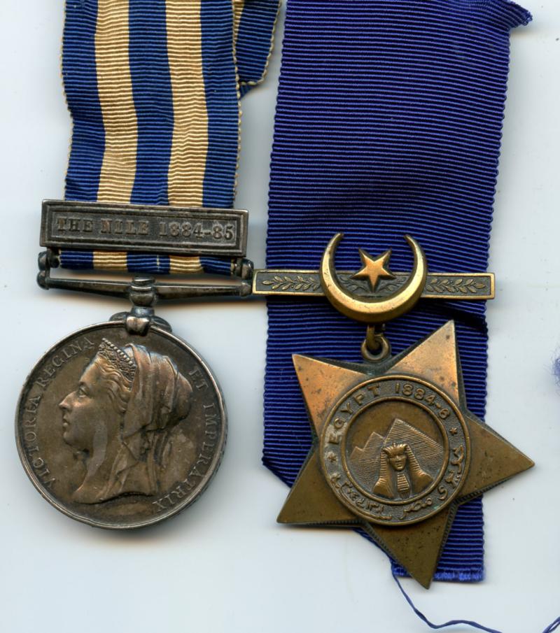 Egypt The Nile Pair of Medals To Cpl G Scott, 1st Battalion The Queens Own Cameron Highlanders ( Low army number 6)