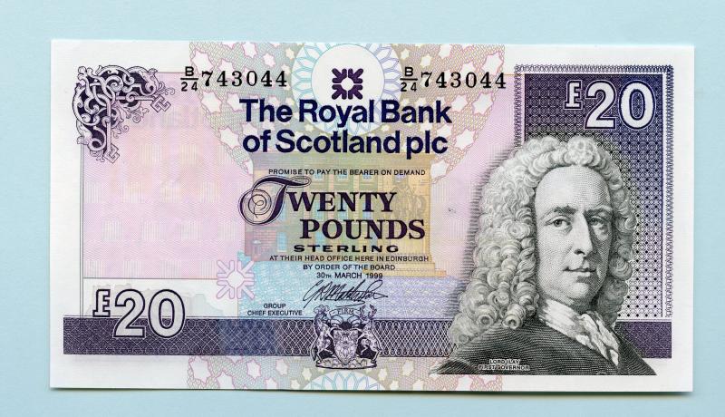 Royal Bank Of Scotland £20 Twenty Pounds Note  Dated 30th March 1999