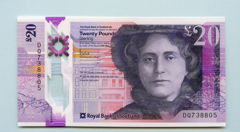 Royal Bank of Scotland  New Polymer £20 Note Dated  27th May  2019
