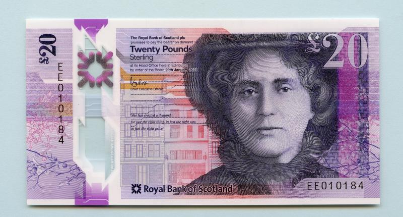 Royal Bank of Scotland Twenty Pounds £20 Note Dated  29th January  2021