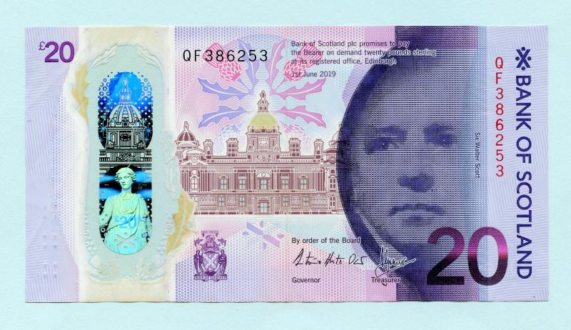 Bank of Scotland New Polymer Twenty Pounds £20 Note Queens Ferry Crossing Commemorative Dated 1st June 2019