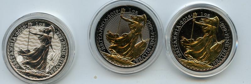 Date Run of 37 Different types of Silver 1oz Britannia Coins  1998-2025
