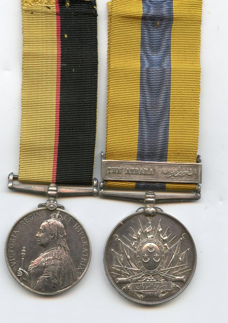 Queen's Sudan Medal Pair To Pte Frank Complin, Army Service Corps