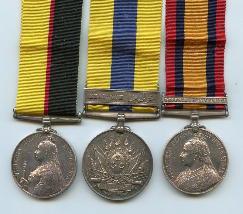 Queen's Sudan Medal Pair & Defence of Ladysmith QSA Medal Group to Pte F Slatter, Rifle Brigade
