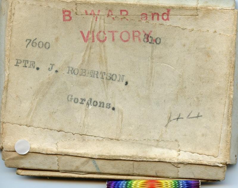 Queens South Africa Medal & 1914 Mons Trio September 1914 Prisoner of War Medal Group to Pte John Robertson Gordon Highlanders
