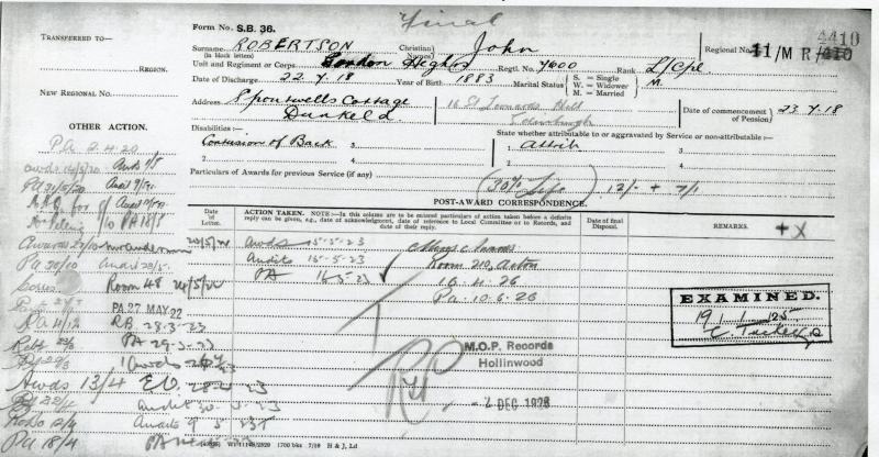 Queens South Africa Medal & 1914 Mons Trio September 1914 Prisoner of War Medal Group to Pte John Robertson Gordon Highlanders