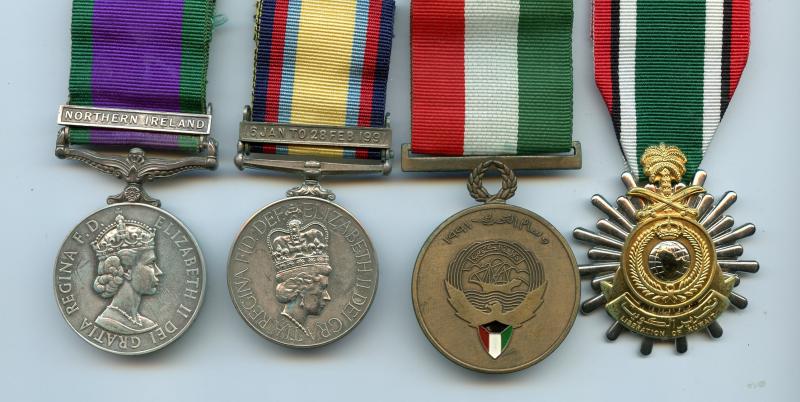 Northern Ireland 1st Gulf War Group of Medals To Gunner R. A. Jameson, Royal Artillery