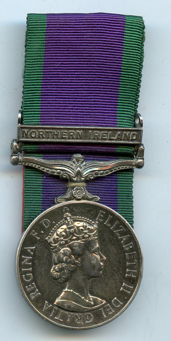 Campaign Service Medal 1962 1 Clasp Northern Ireland To A Craftsman in the Royal Electrical & Mechanical Engineers REME
