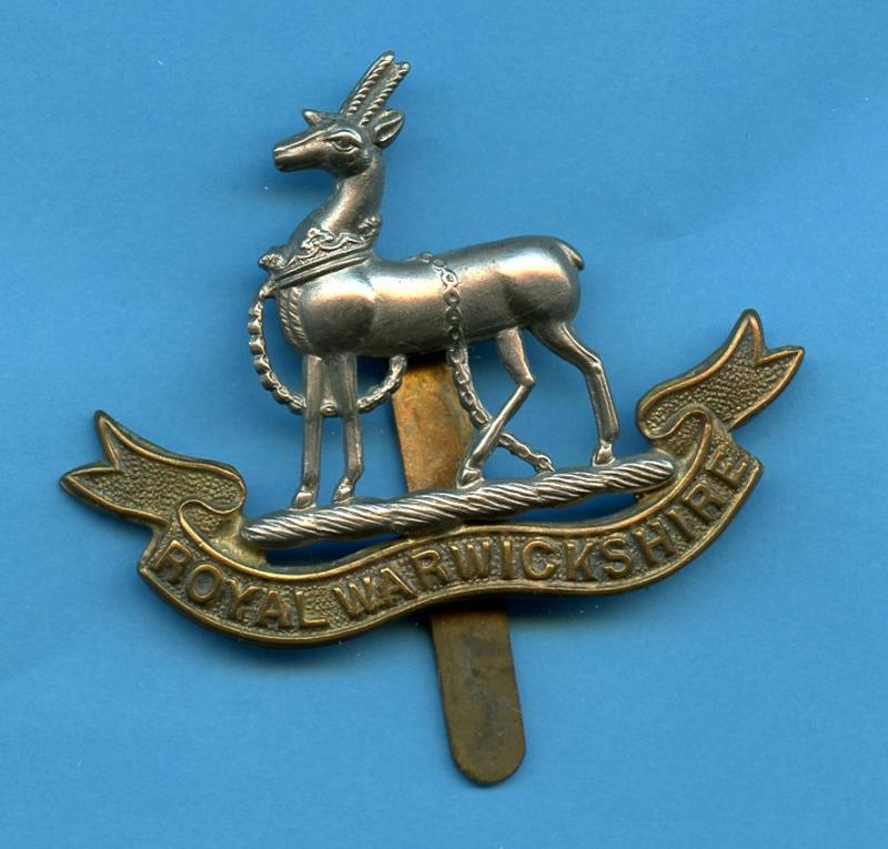 Royal Warwickshire Regiment Bi- Metal Cap Badge