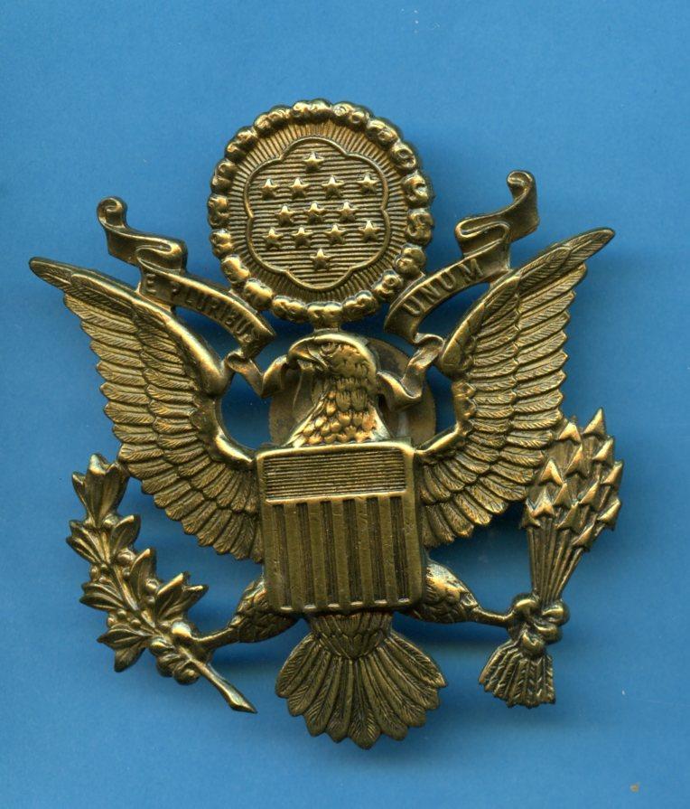 U.S.A. United States of America Officers Cap Badge