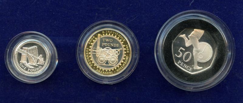 UK 2004 Silver Proof Piedfort Coin Set