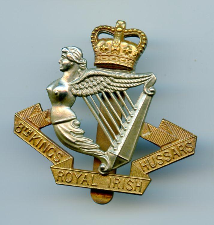 8th King's Royal Irish Hussars Cap Badge