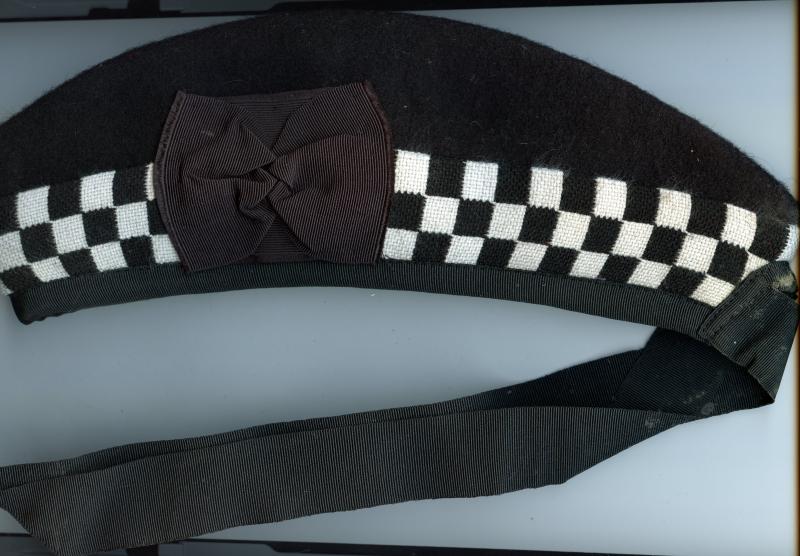 Glengarry Hat With Black and White Dice