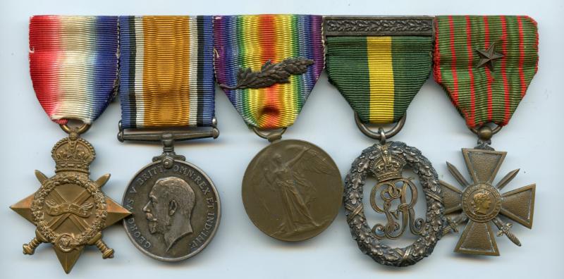 WW1 Medal Group with Territorial Decoration & French Croix De Guerre To Major John Macaulay Bowie, M,D, Royal Army Medical Corps (attached 9th Highland Battalion Royal Scots)