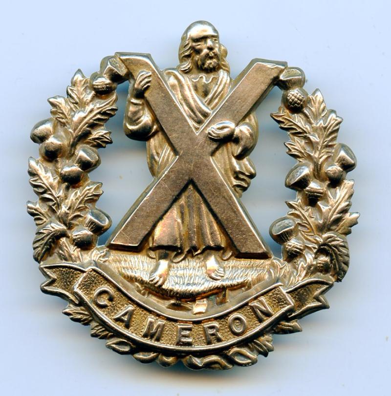 Cameron Highlanders Cap Badge