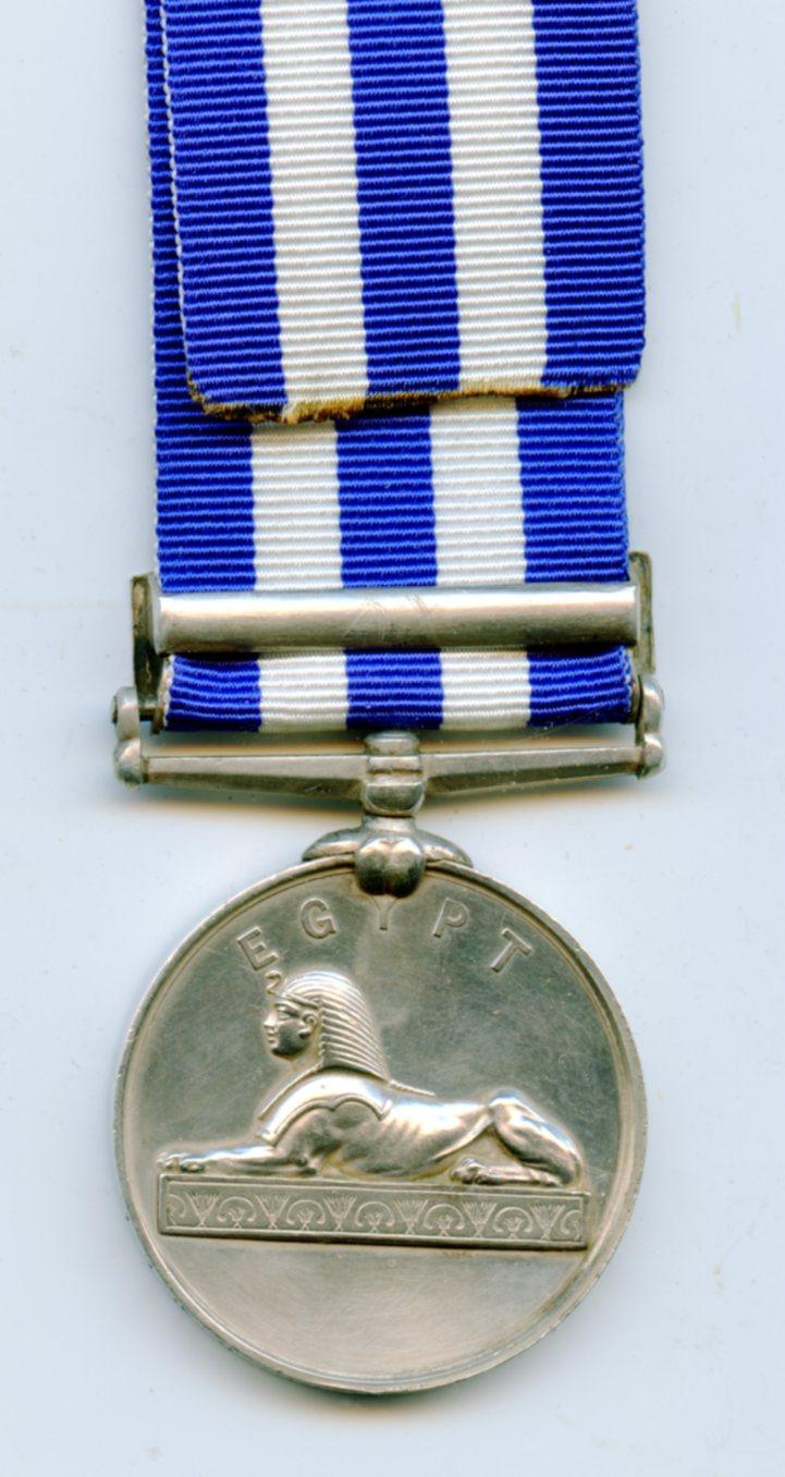 Egypt Medal 1882 : Undated Reverse 1 Clasp Tamaai To Pte Henry Mitchell, Royal Marine Light Infantry