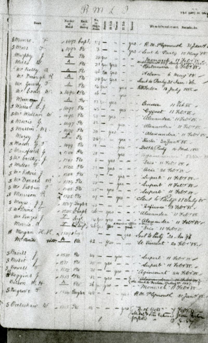 Egypt Medal 1882 : Undated Reverse 1 Clasp Tamaai To Pte Henry Mitchell, Royal Marine Light Infantry