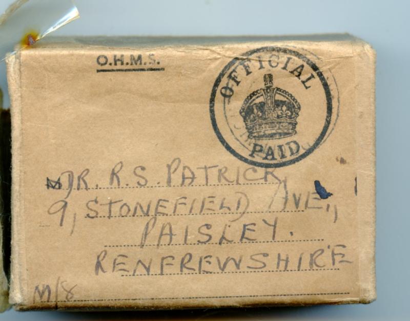 WW2 Boxed Medal Group To Captain Robert Sinclair Patrick Royal Army Medical Corps ( From Paisley)