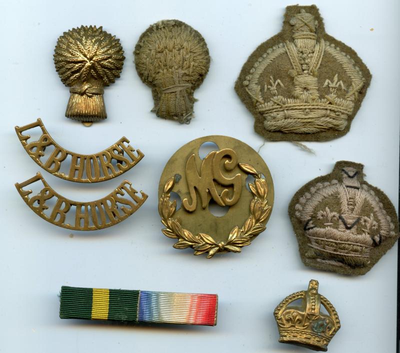Set of WW1 Lothian and Border Horse Yeomanry Badges