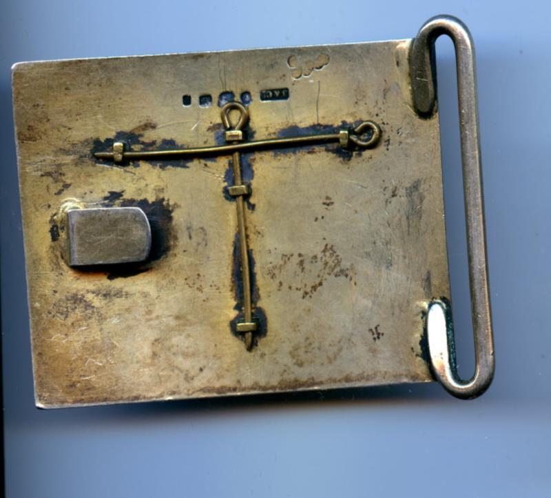 72nd Foot The Duke of Albany's Highlanders. ( Seaforth Highlanders ) Officers Waist Belt Plate Hallmarked Silver