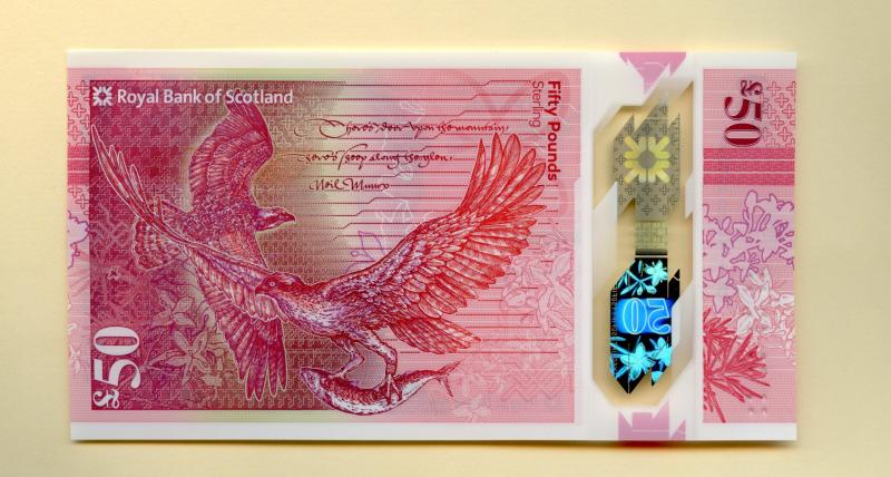 Royal Bank of Scotland  New Polymer £50 Fifty Pounds Note Dated 27th May 2020