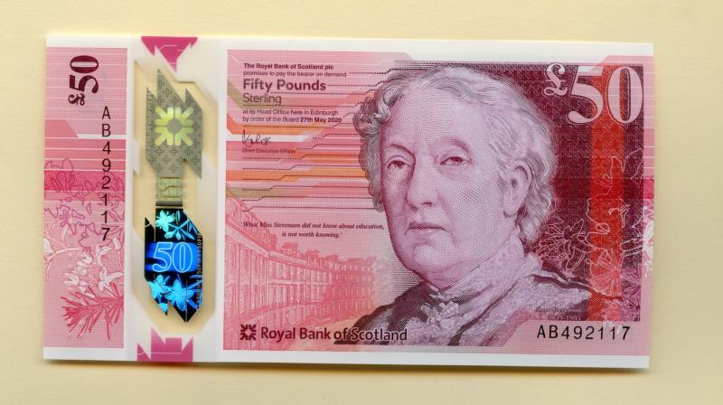 Royal Bank of Scotland  New Polymer £50 Fifty Pounds Note Dated 27th May 2020