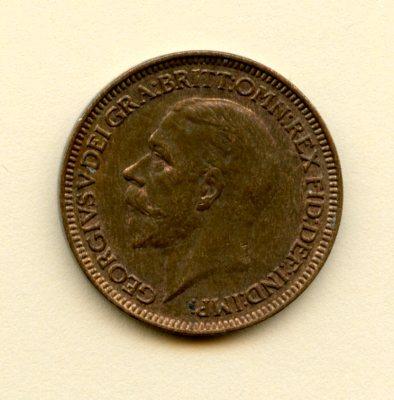UK George VI  Farthing Coin Dated 1931