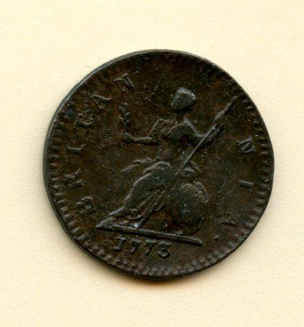 UK George III Farthing Coin Dated 1773