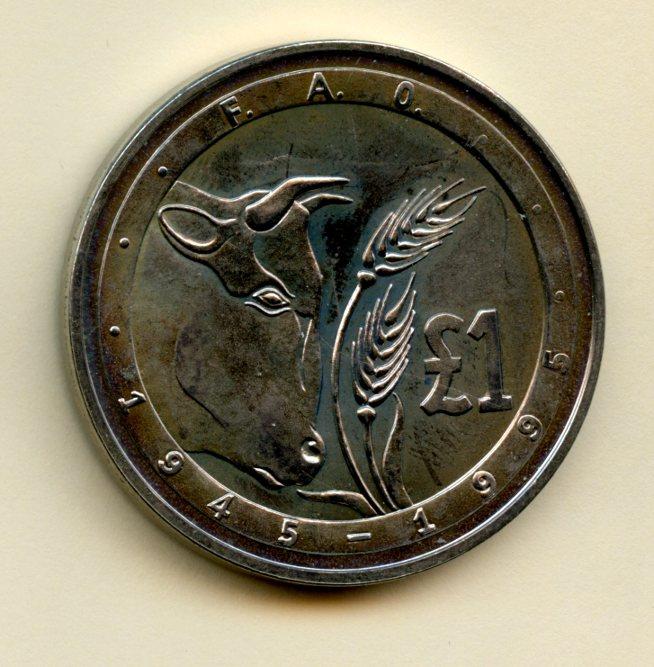 Cyprus One Pound Coin Dated 1995