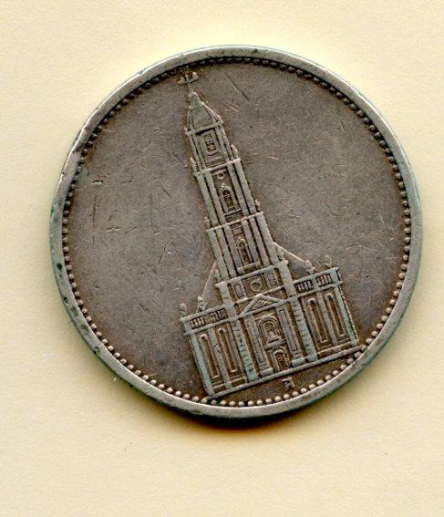 Germany 5 Marks Coin Dated 1935a