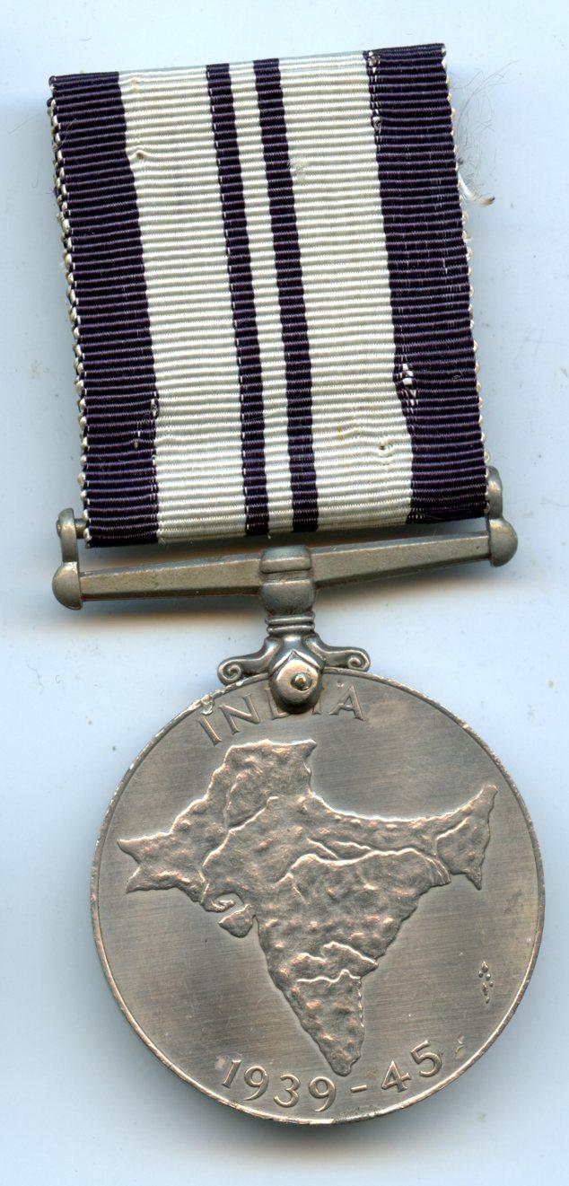 WW2 India Service Medal 1939-45