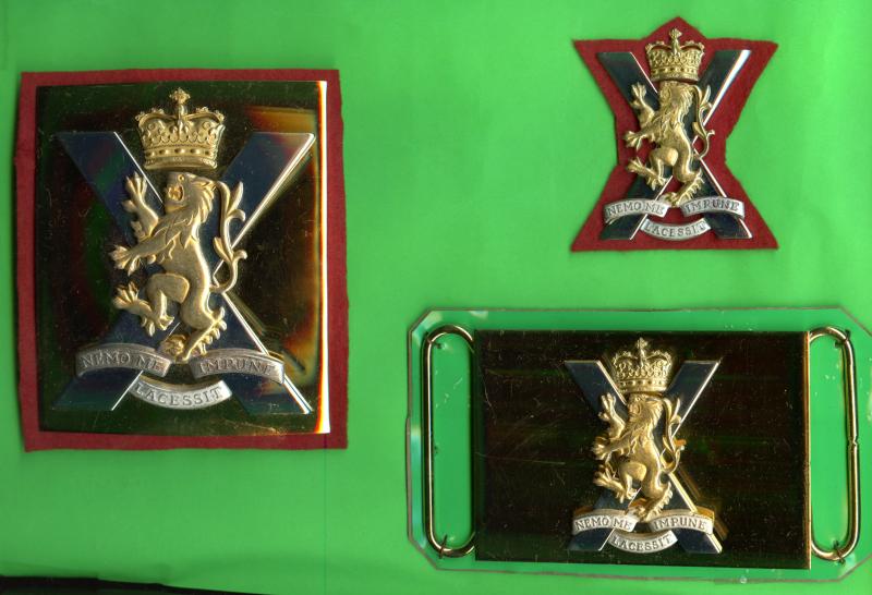 Royal Regiment of Scotland Officers Shoulder Belt Plate Belt Buckle Cap Badge