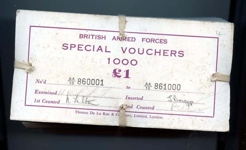 1000 x British Armed Forces  Uncirculated Sealed Bundle 2nd Series  £1  Banknotes 1948