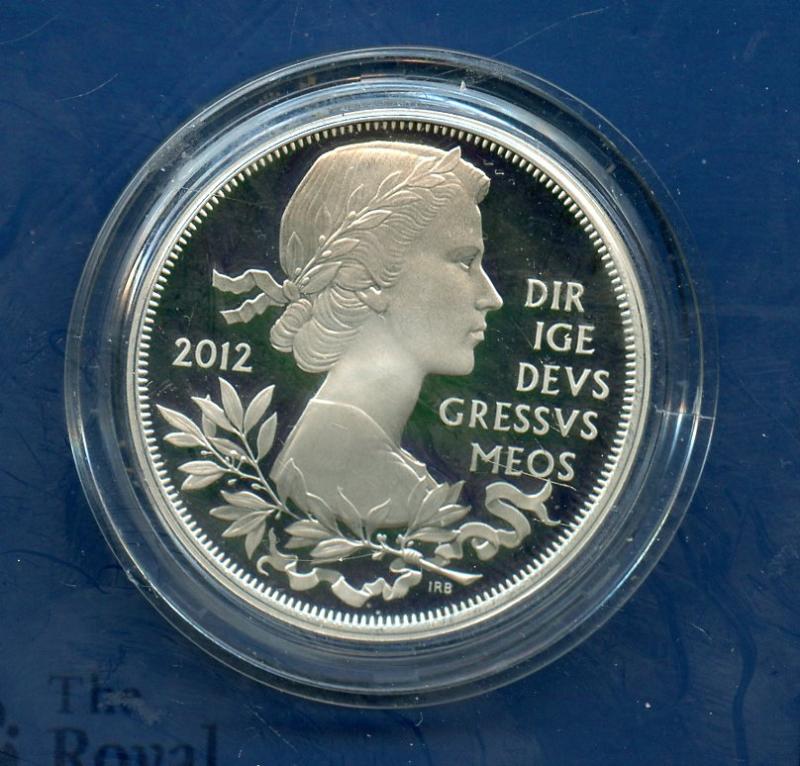 UK 2012  Diamond Jubilee Silver Proof £5 Five Pound Crown Coin
