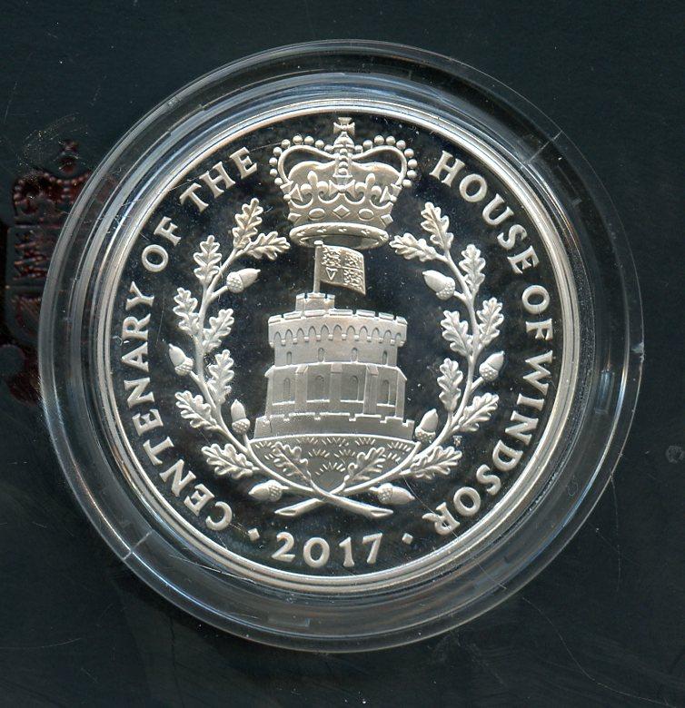 UK 2017  The Centenary of the House of Windsor Silver Proof £5 Five Pound Crown Coin