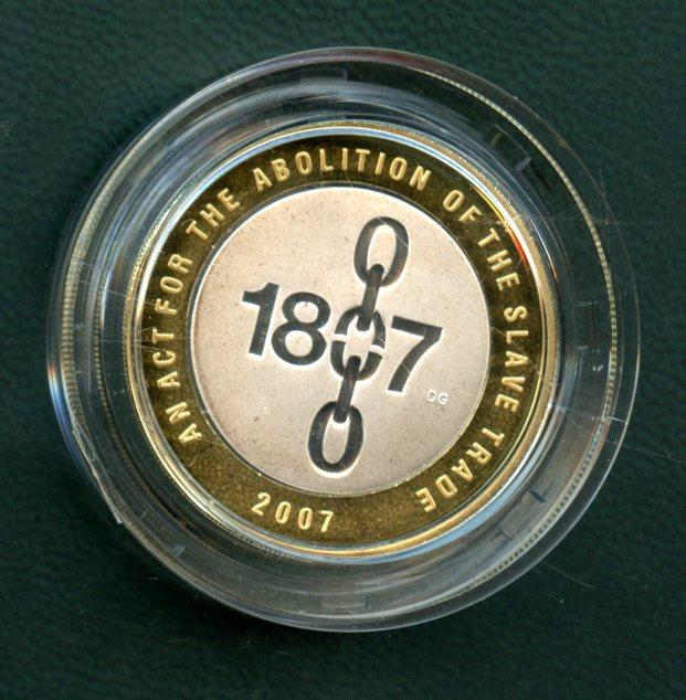 UK 2007  Abolition of Slavery Commemorative Silver Proof £2 Two Pound Coin