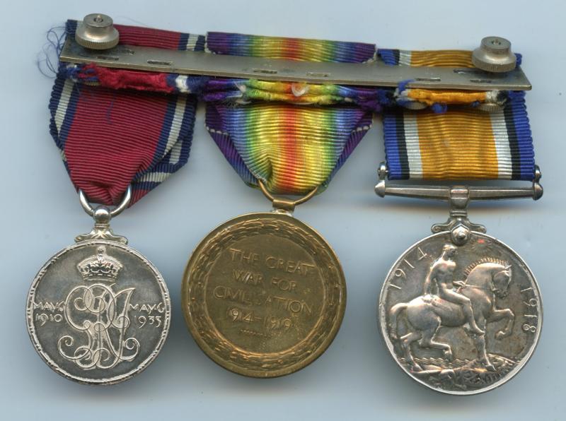 WW1 & Jubilee Medal Group To Pte A Cooke, 3rd Scottish Horse ( Later Police Inspector )
