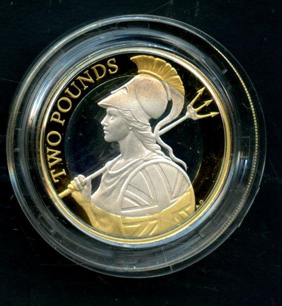 UK 2015 Britannia's Renaissance  Silver Proof  Piedfort £2 Coin