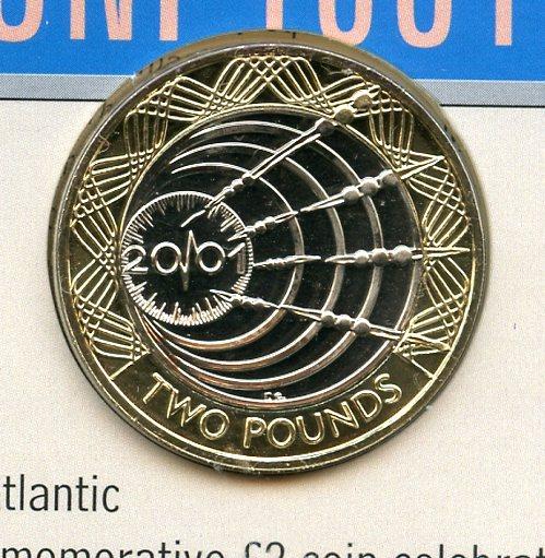 UK 2001 Wireless Marconi Brilliant Uncirculated  £2 Pound Coin