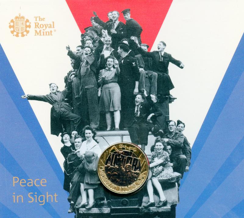 UK 2020 Peace in Site 75th Anniversary of VE Day Brilliant Uncirculated  £2 Pound Coin