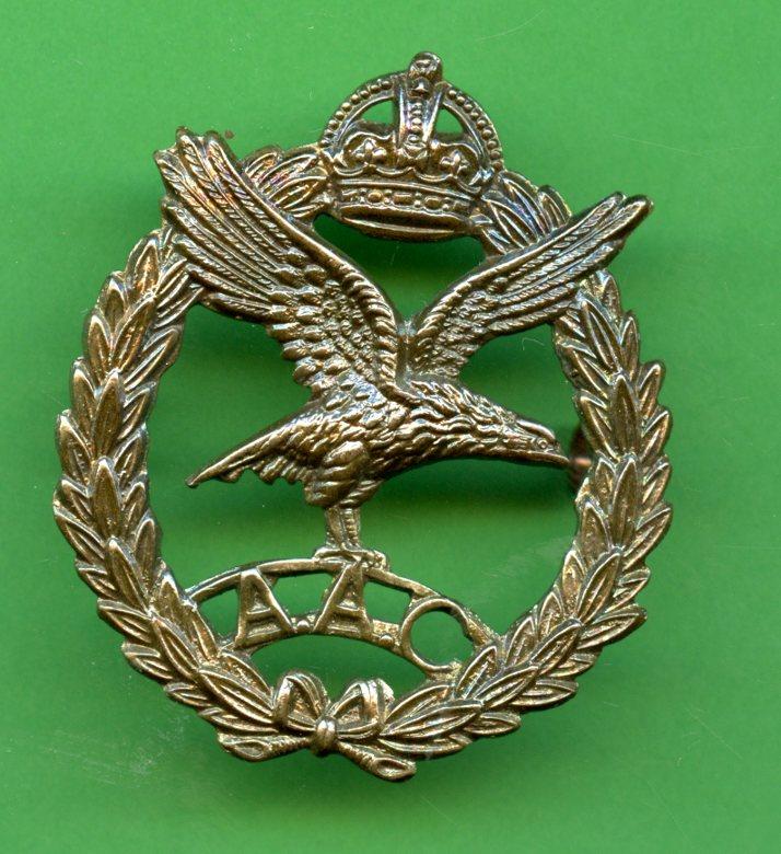 Army Air Corps King's Crown Cap Badge