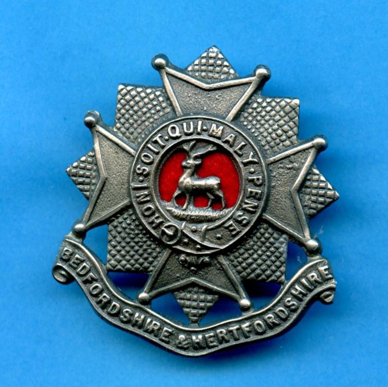 Bedfordshire & Hertfordshire Regiment Cap Badge