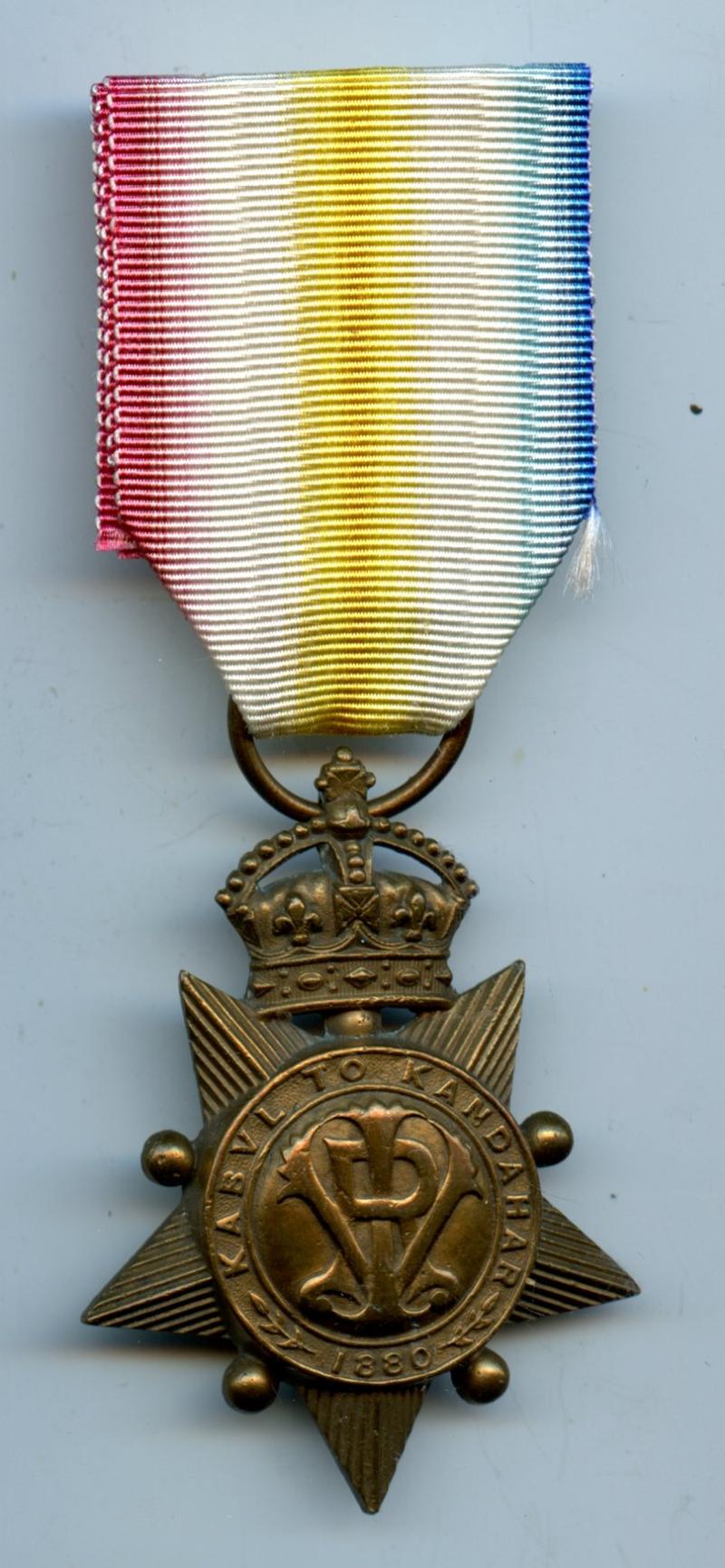 Kabul To Khandahar Star 1880 To Sowar Hari Singh, 3rd Bengal Cavalry