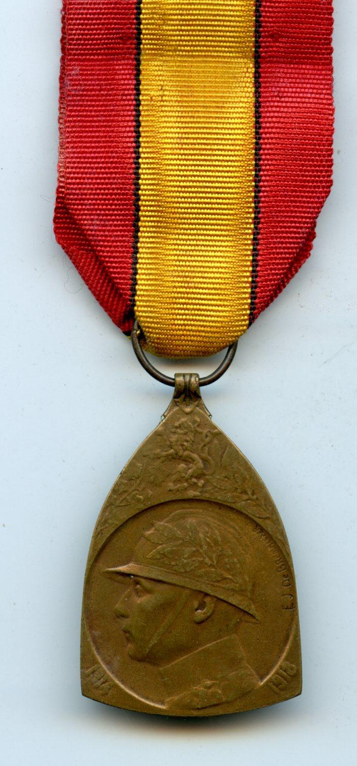 Belgium Commemorative War Medal 1914-18
