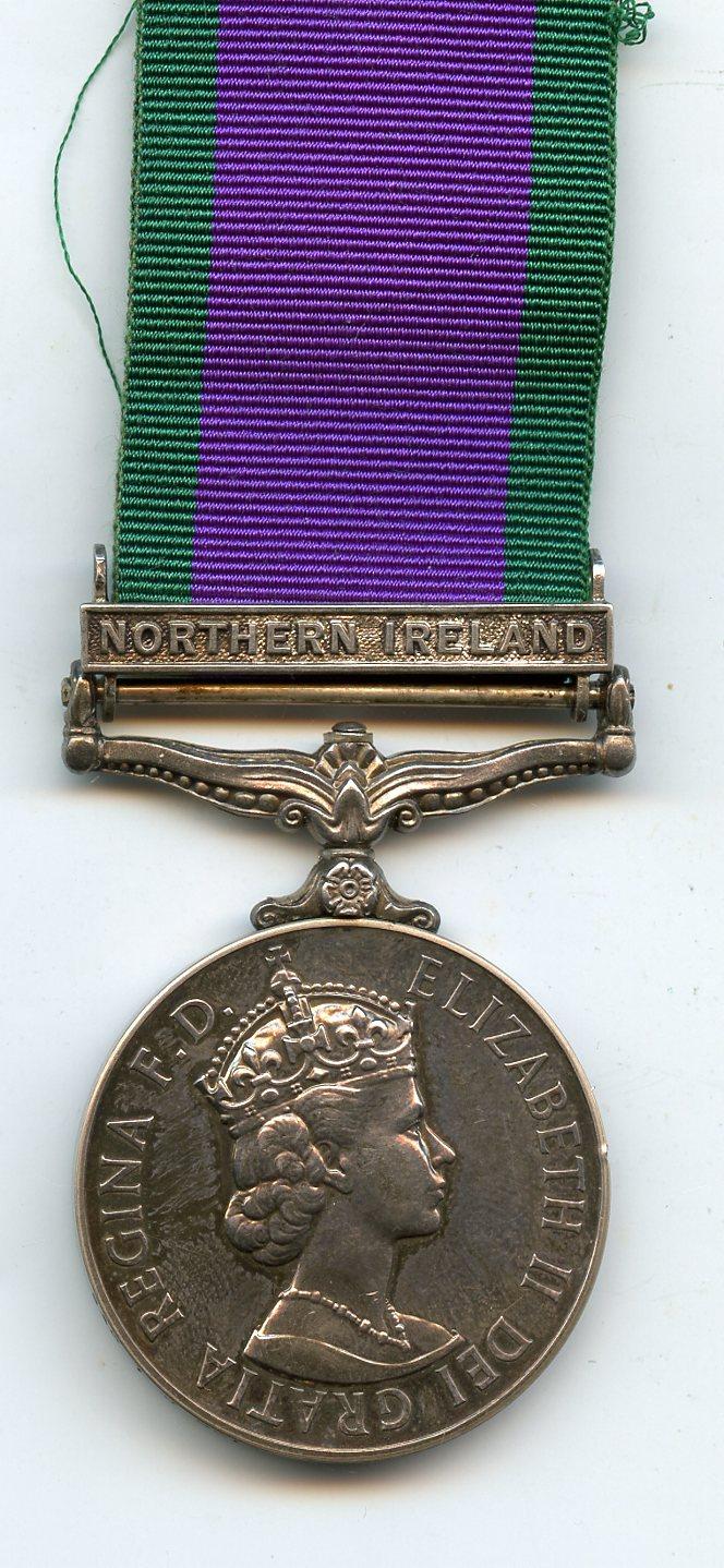 Campaign Service Medal Northern Ireland To SAC I J Colton. RAF