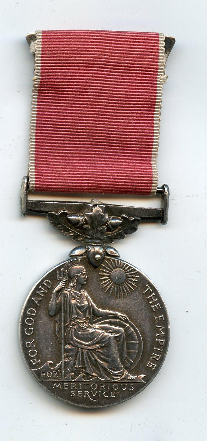 British Empire Medal : George VI To Richard James Fox Sub Postmaster, Northfleet Hill Town