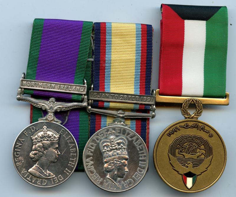 Northern Ireland & Gulf War Medal Group To L/Cpl  R Taylor, Royal Highland Fusiliers