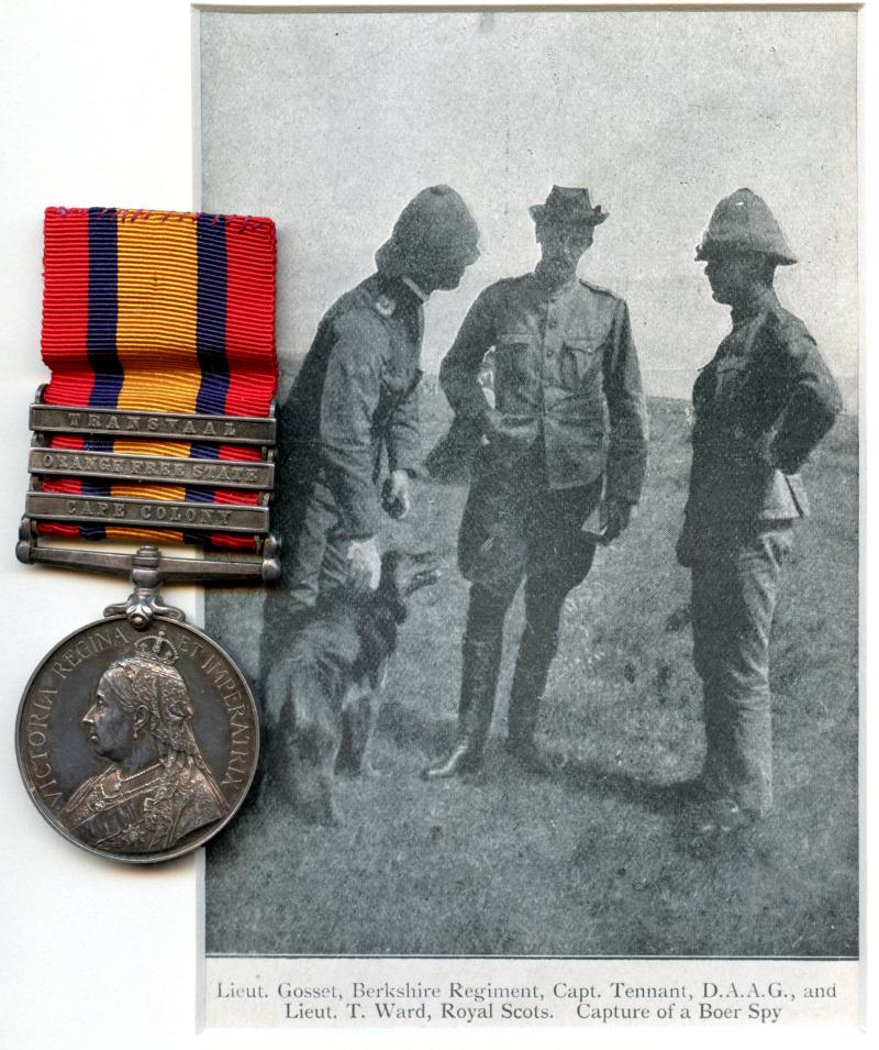 Queens South Africa Medal 1899-1902 To Lieut T.C.R.J. Ward, Rl Scots